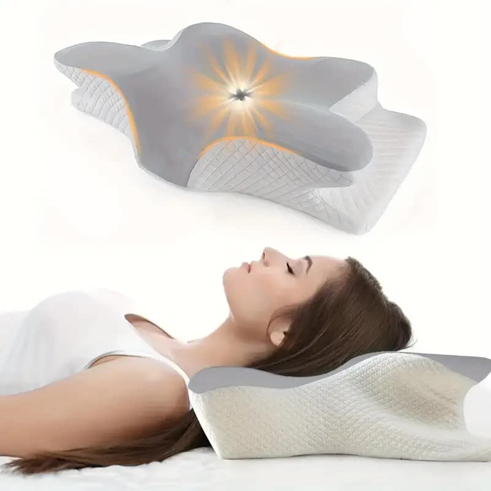 Anti Snore Contour Pillow - Memory Foam Pillows Butterfly Shaped Relaxing