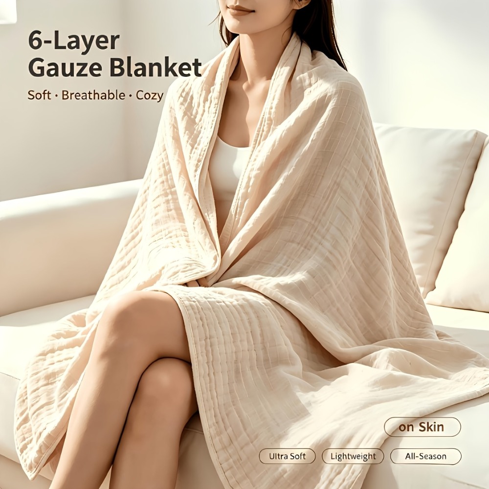 100% Cotton Muslin Blankets Li - Muslin Cotton Bedspread 评论和价格