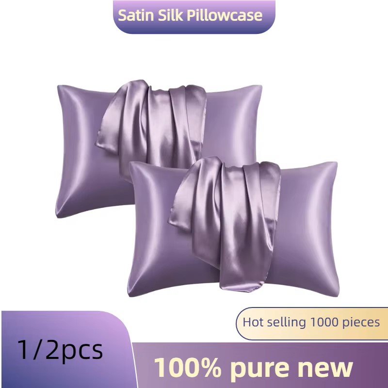 1/2pcs Satin Silk Pillowcase f - Satin Silk Pillowcase Hair Skin 评论和价格