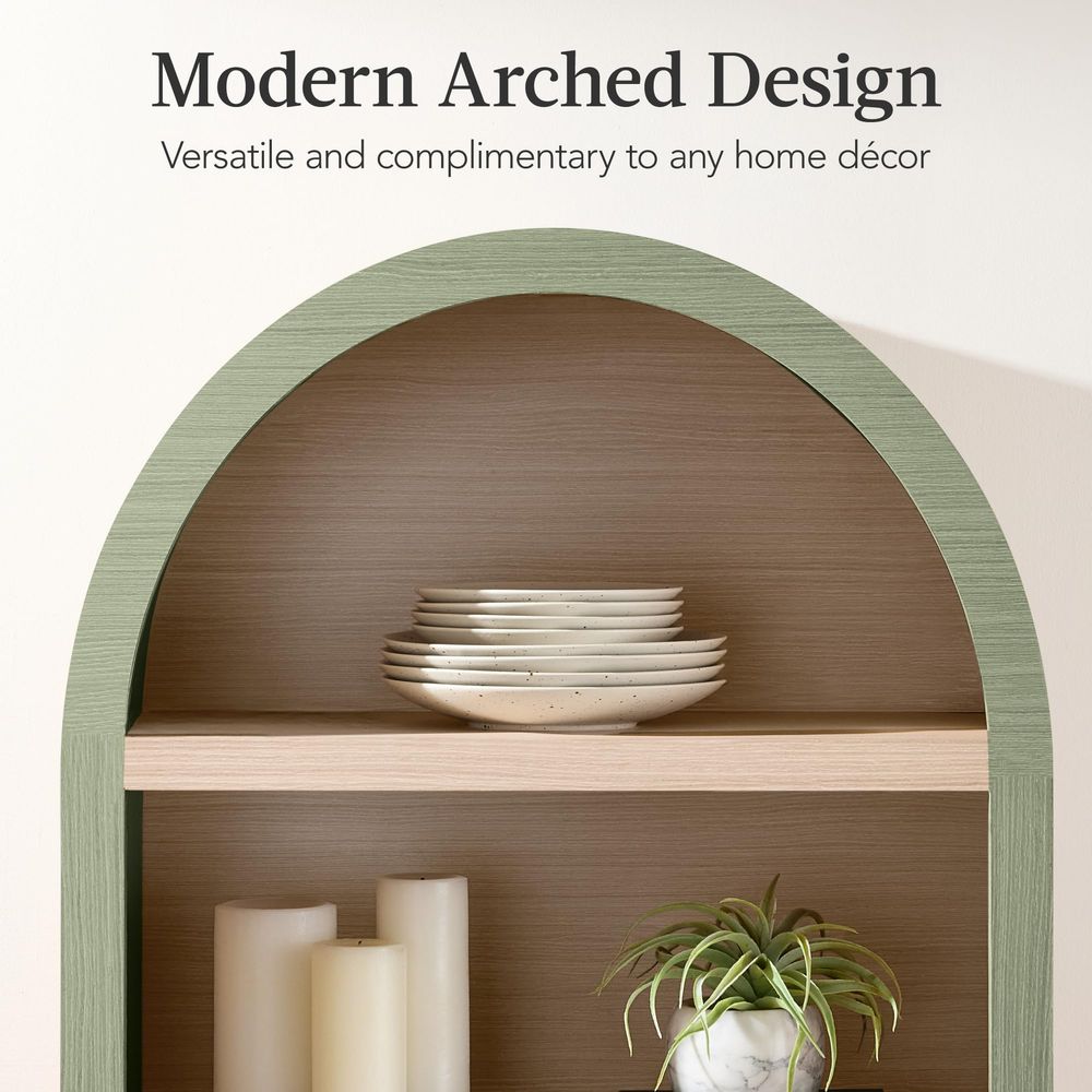 71 Tall Arched Kitchen Pantry, - Kitchen 评论和价格