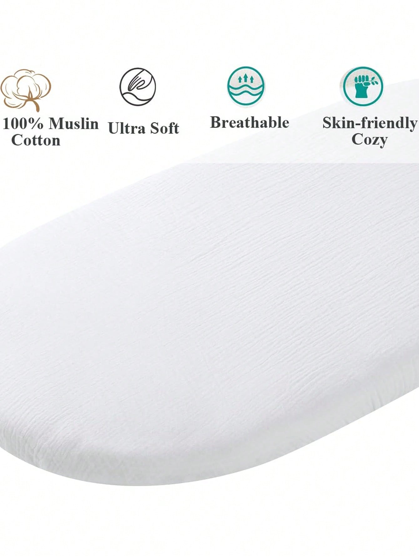 2 Pack Muslin Changing Pad Cov - Muslin Cotton Bedspread 评论和价格