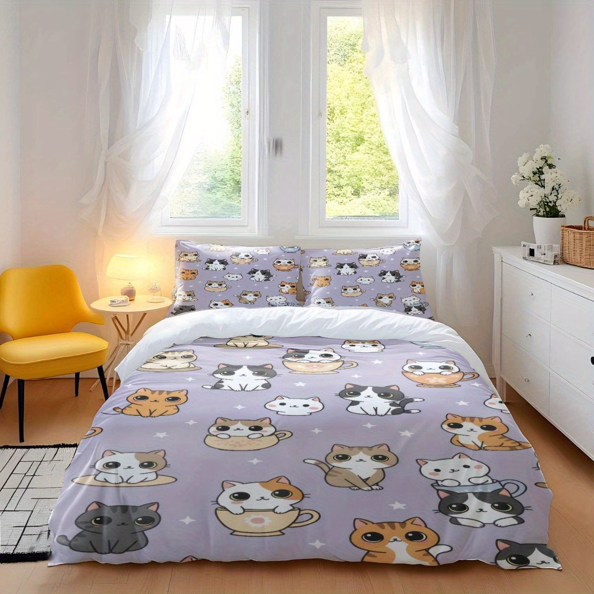 Soft Duvet Cover Set of Three  - Duvet Cover Sets With Zipper 评论和价格