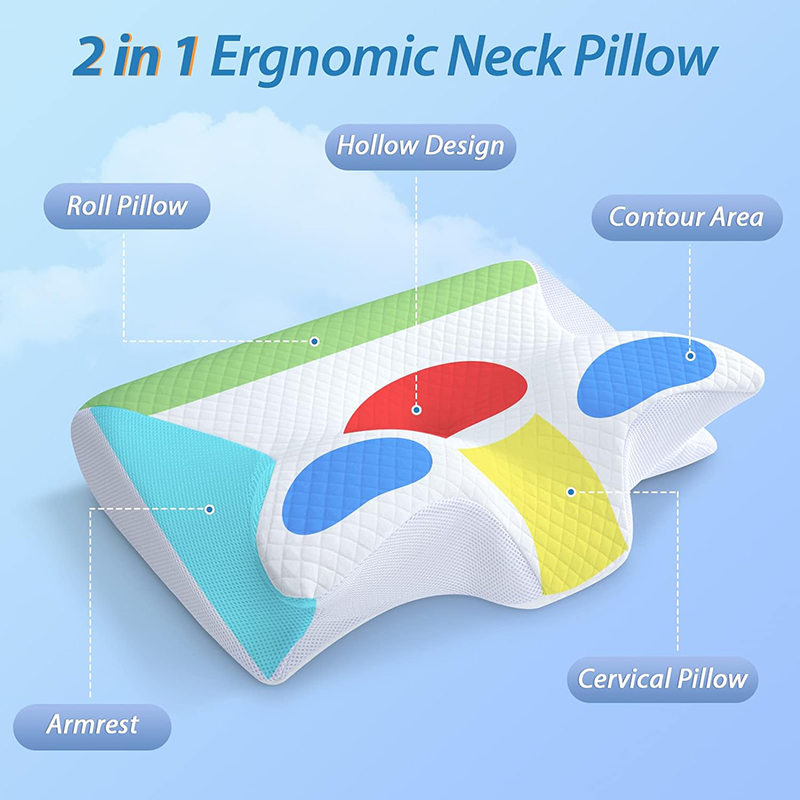New Memory Foam Cervical Pillo - Memory Foam Orthopedic Pillow Neck Pain 评论和价格
