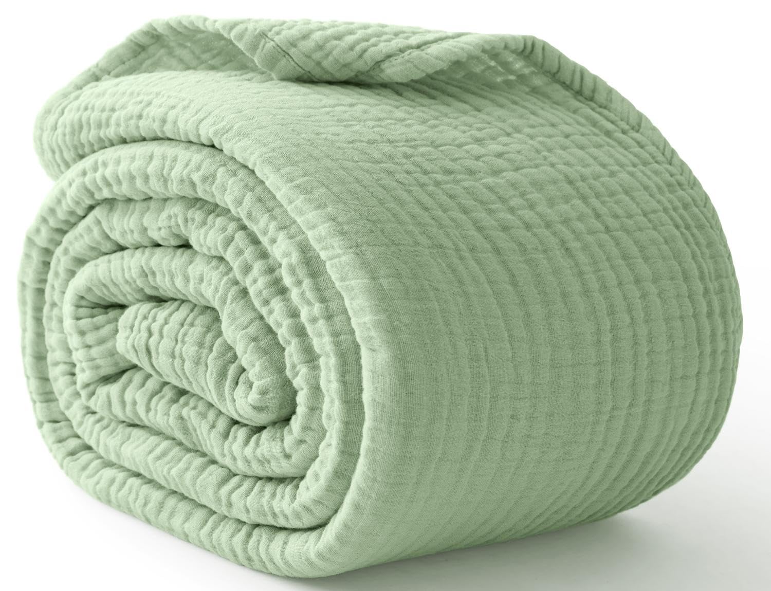 100% Cotton Blanket for Bed So - Muslin Cotton Bedspread 评论和价格