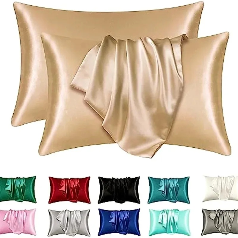 Satin Silk Pillowcase for Hair - Satin Silk Pillowcase Hair Skin 评论和价格