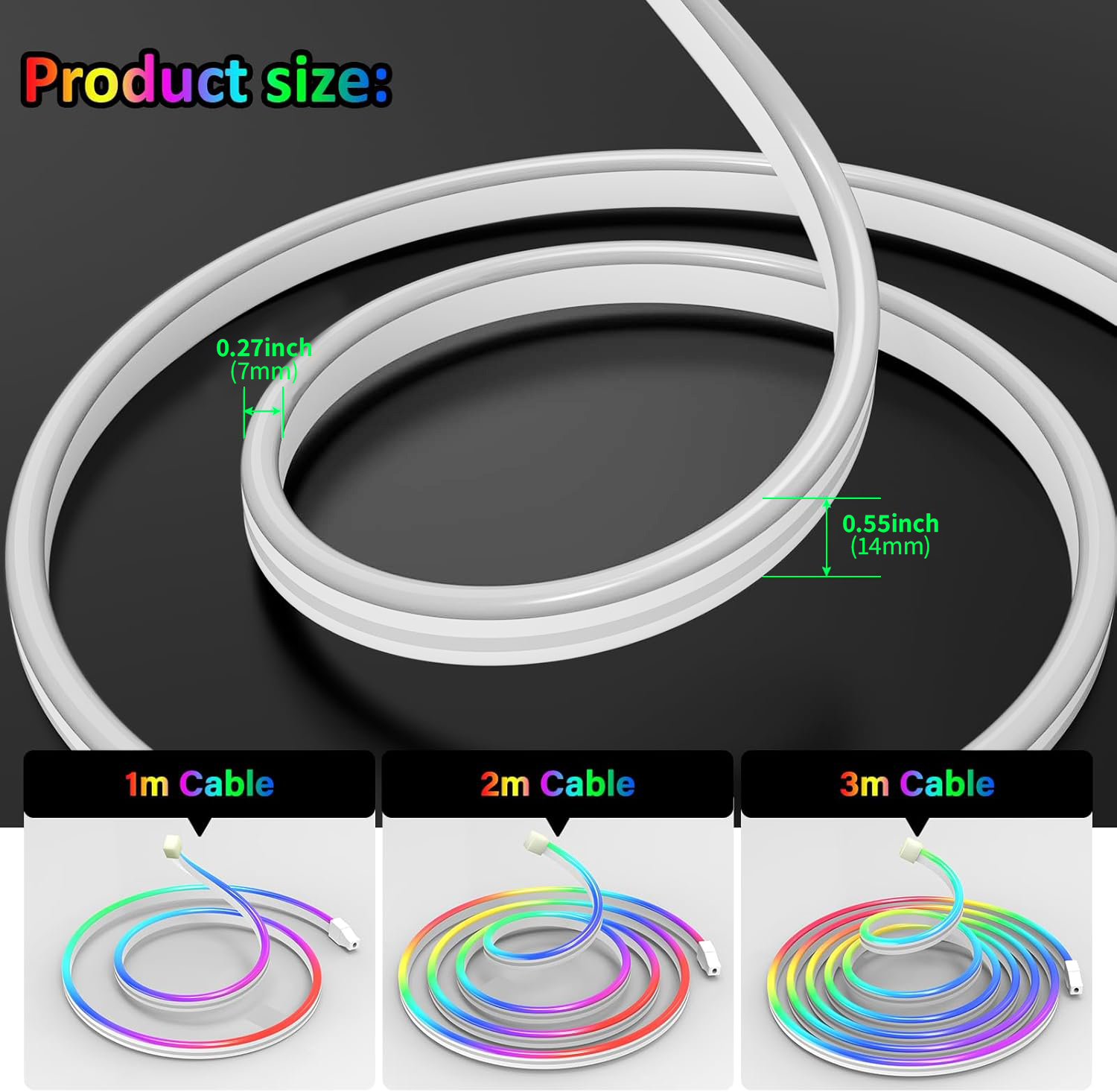 USB DC5V RGBIC Flexible Neon S - Lighting 评论和价格