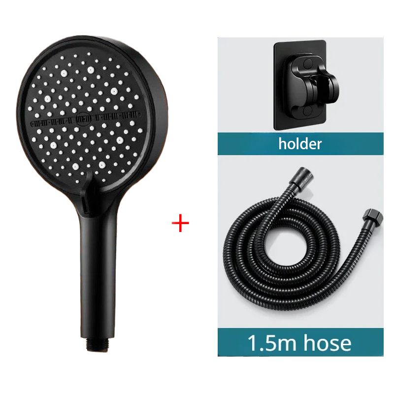 3pcs Bathroom Shower Head Silv - High Pressure Shower Head Handheld 评论和价格