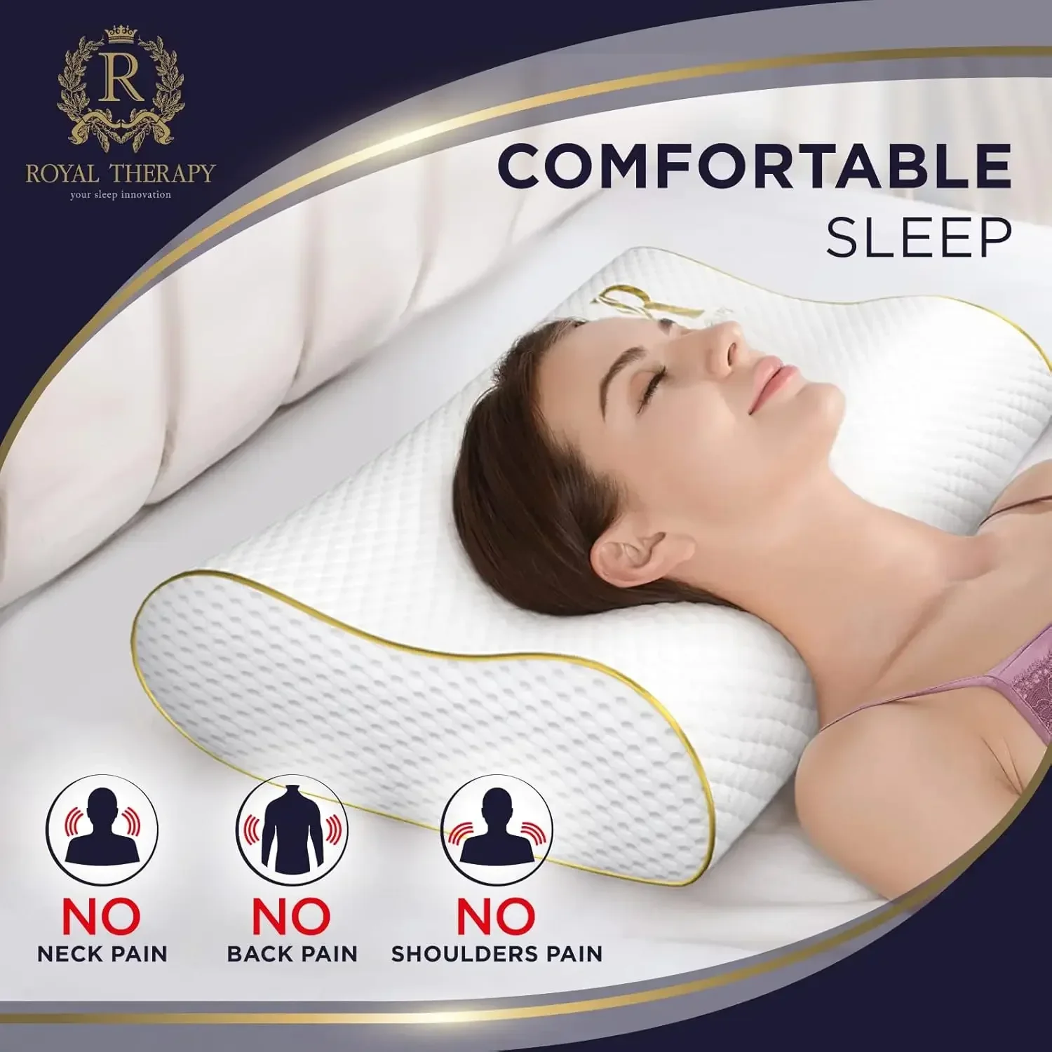 2-Pack Queen Memory Foam Pillo - Memory Foam Orthopedic Pillow Neck Pain 评论和价格