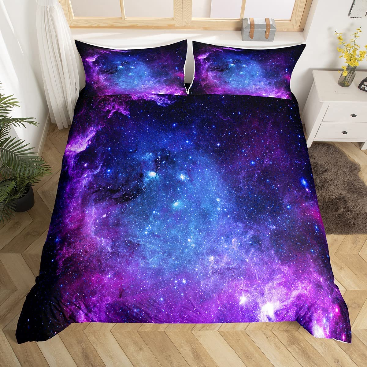 Galaxy Duvet Cover Set for Tee - Duvet Cover Sets With Zipper 评论和价格