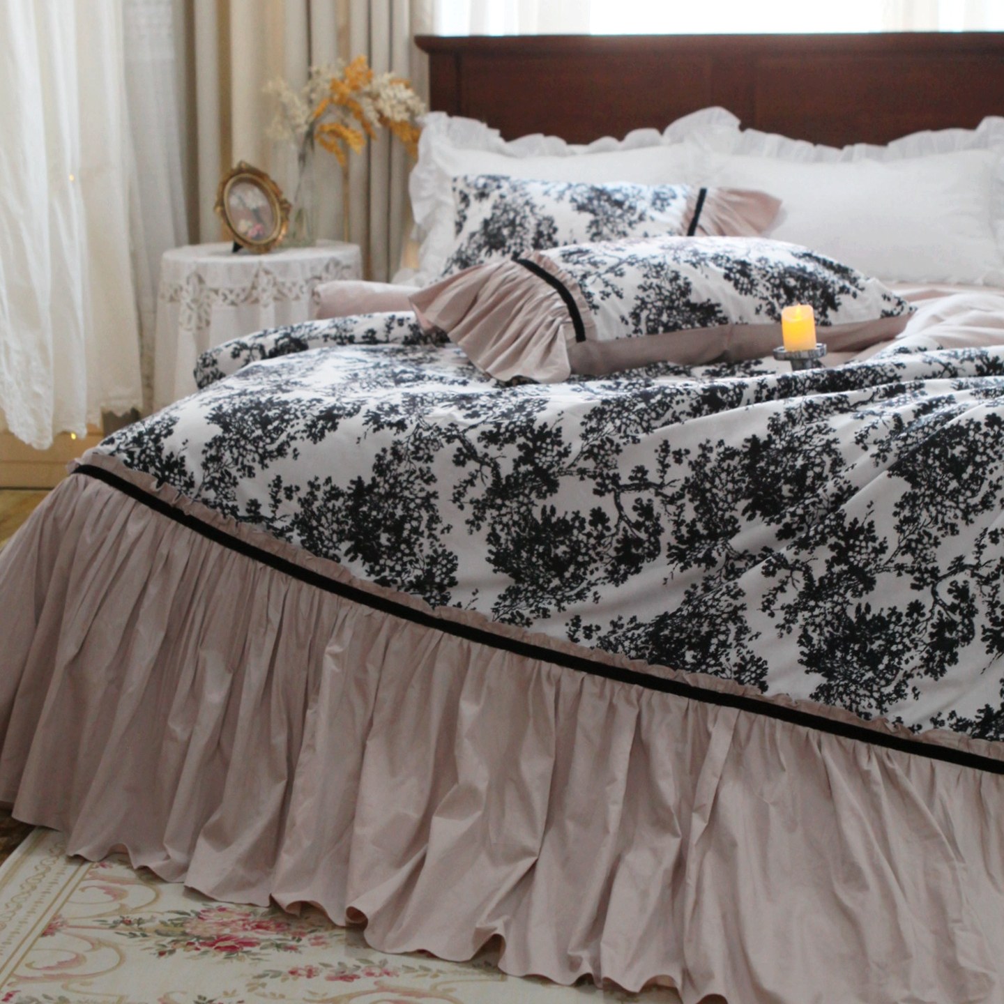 Christy French Style Princess  - Aesthetic Floral Duvet Cover 评论和价格