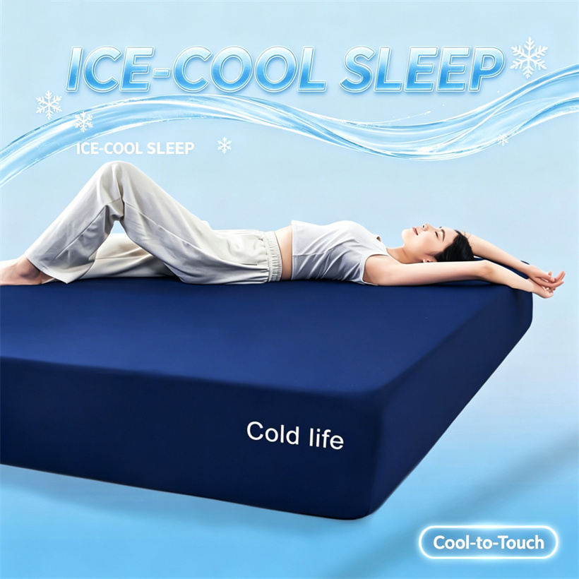 Cooling Bed Fitted Sheet Ice‑C - Fitted Bed Sheets Deep Pocket 评论和价格