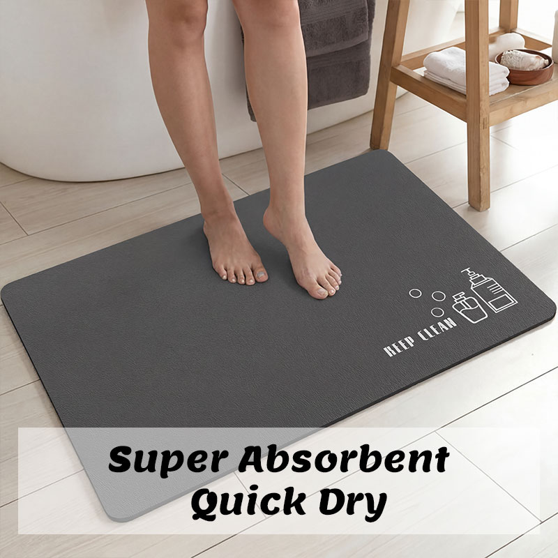 Diatomite Bath Mat Bathroom Ab - Quick Dry Diatomite Bath Mat 评论和价格