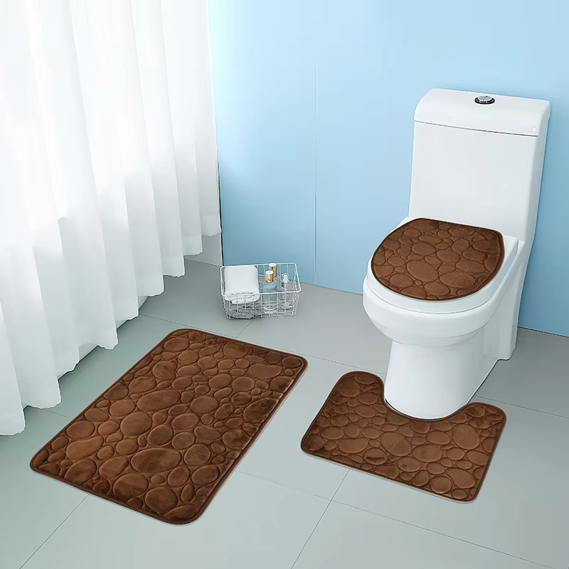 3PCS/Set Bath Mats Nonslip Sof - Quick Dry Diatomite Bath Mat 评论和价格