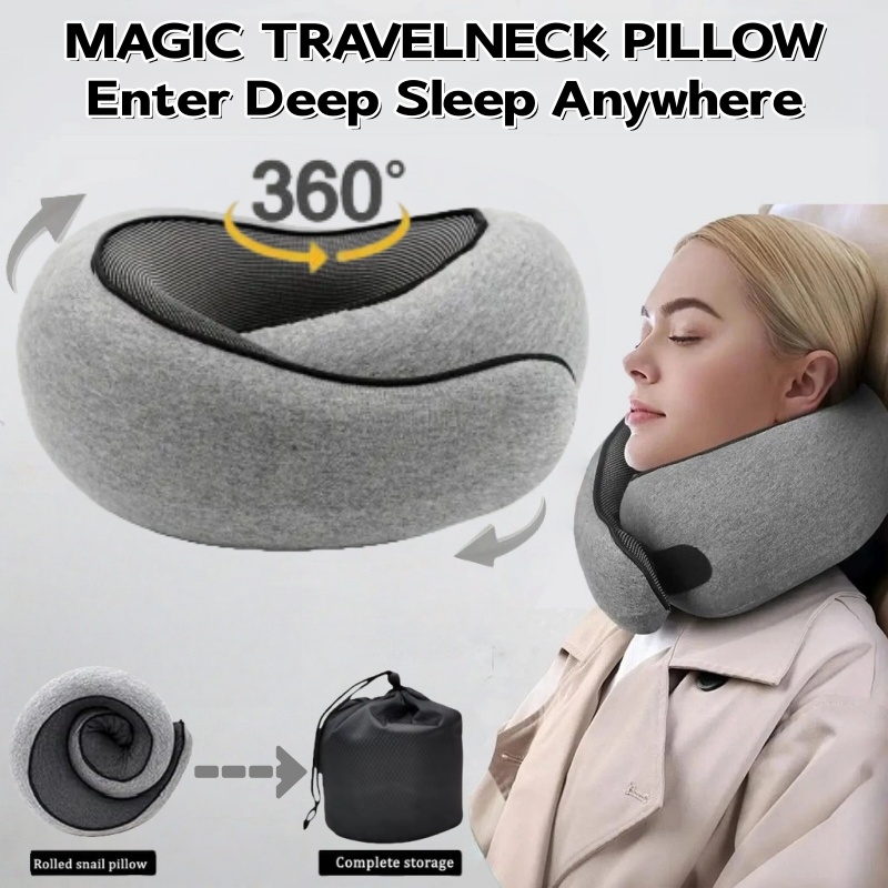 Portable U-shaped Travel Pillo - Anti Snore Contour Pillow 评论和价格