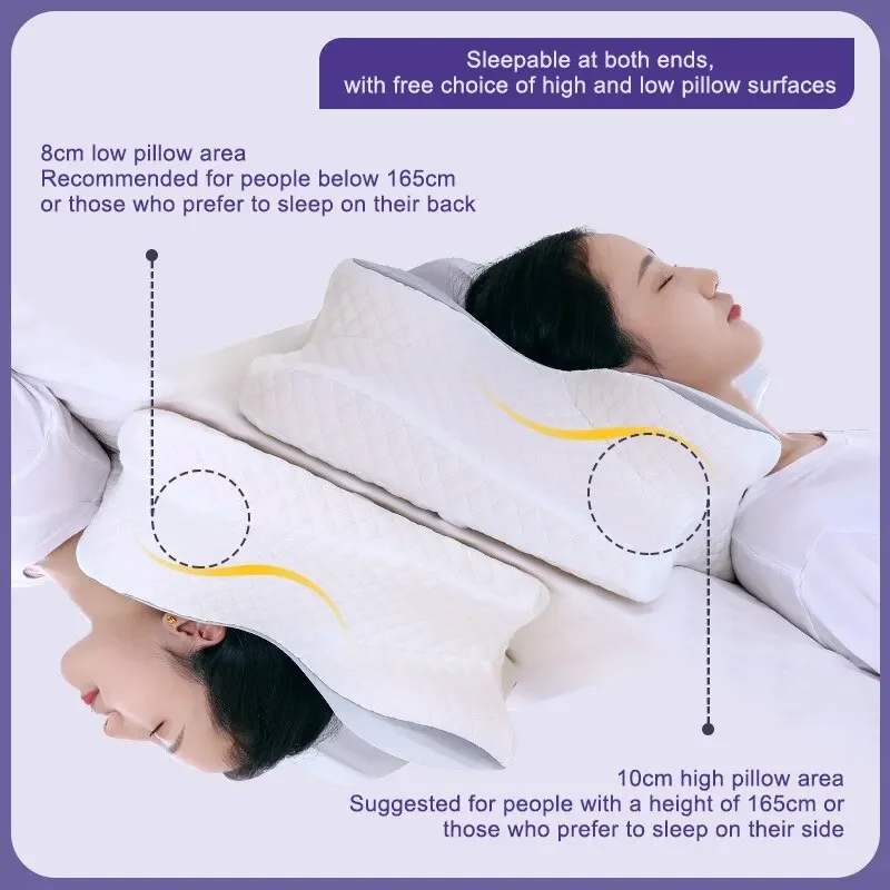 Memory Foam Pillows Butterfly  - Memory Foam Orthopedic Pillow Neck Pain 评论和价格