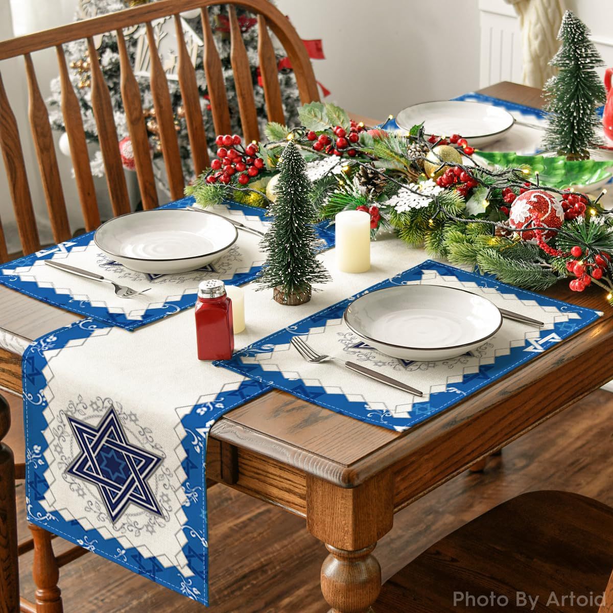 8Pcs Jewish Holiday Placemat S - Kitchen 评论和价格