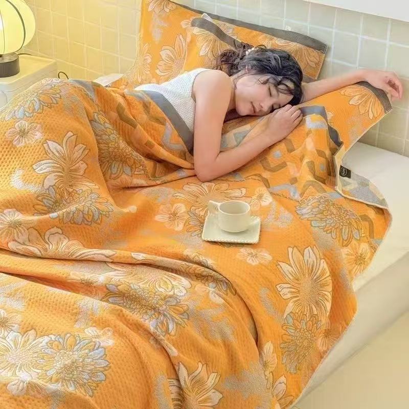 6-Layer Muslin Blanket Queen S - Muslin Cotton Bedspread 评论和价格