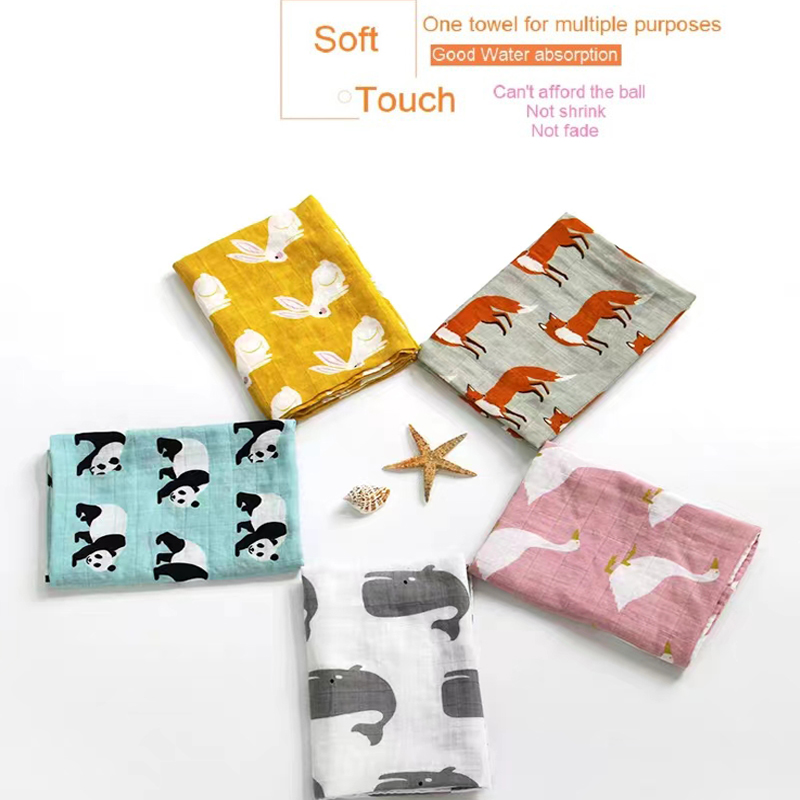 Newborn Blankets Bamboo Bath T - Muslin Cotton Bedspread 评论和价格