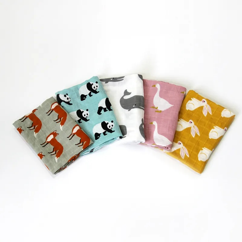 Newborn Blankets Bamboo Bath T - Muslin Cotton Bedspread 评论和价格