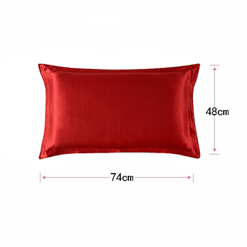 48x74cm Pillowcase Patchwork S - Satin Silk Pillowcase Hair Skin 评论和价格