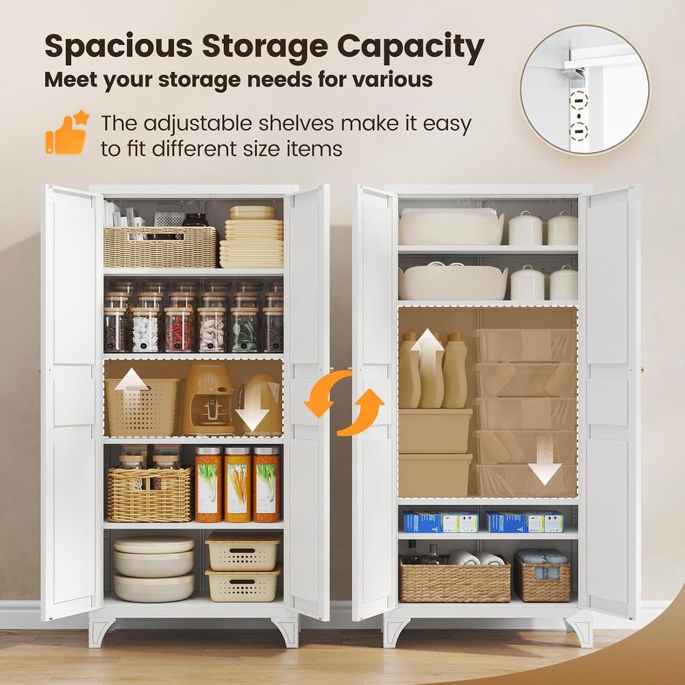 Metal Storage Cabinet with 2 D - Kitchen 评论和价格