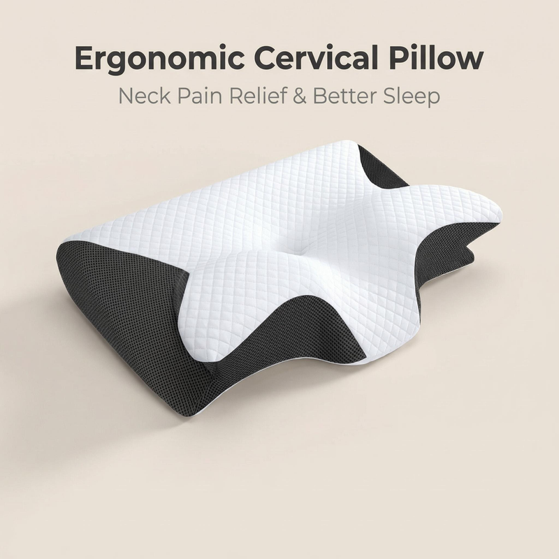 Memory Foam Pillow Cervical Pi - Memory Foam Orthopedic Pillow Neck Pain 评论和价格
