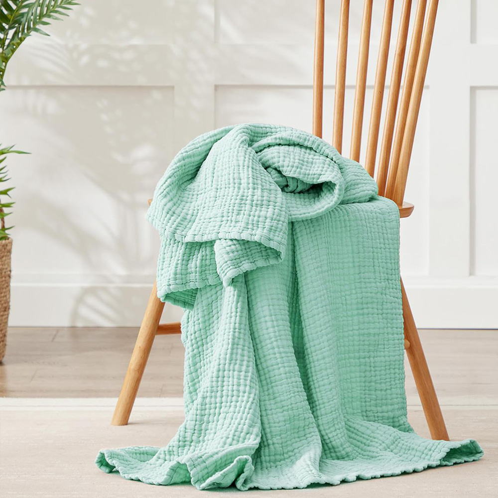 6 Layers Cotton Muslin Blanket - Muslin Cotton Bedspread 评论和价格