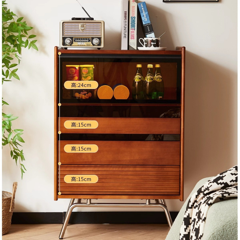 Solid wood chest Nordic, retro - Storage & Organization 评论和价格