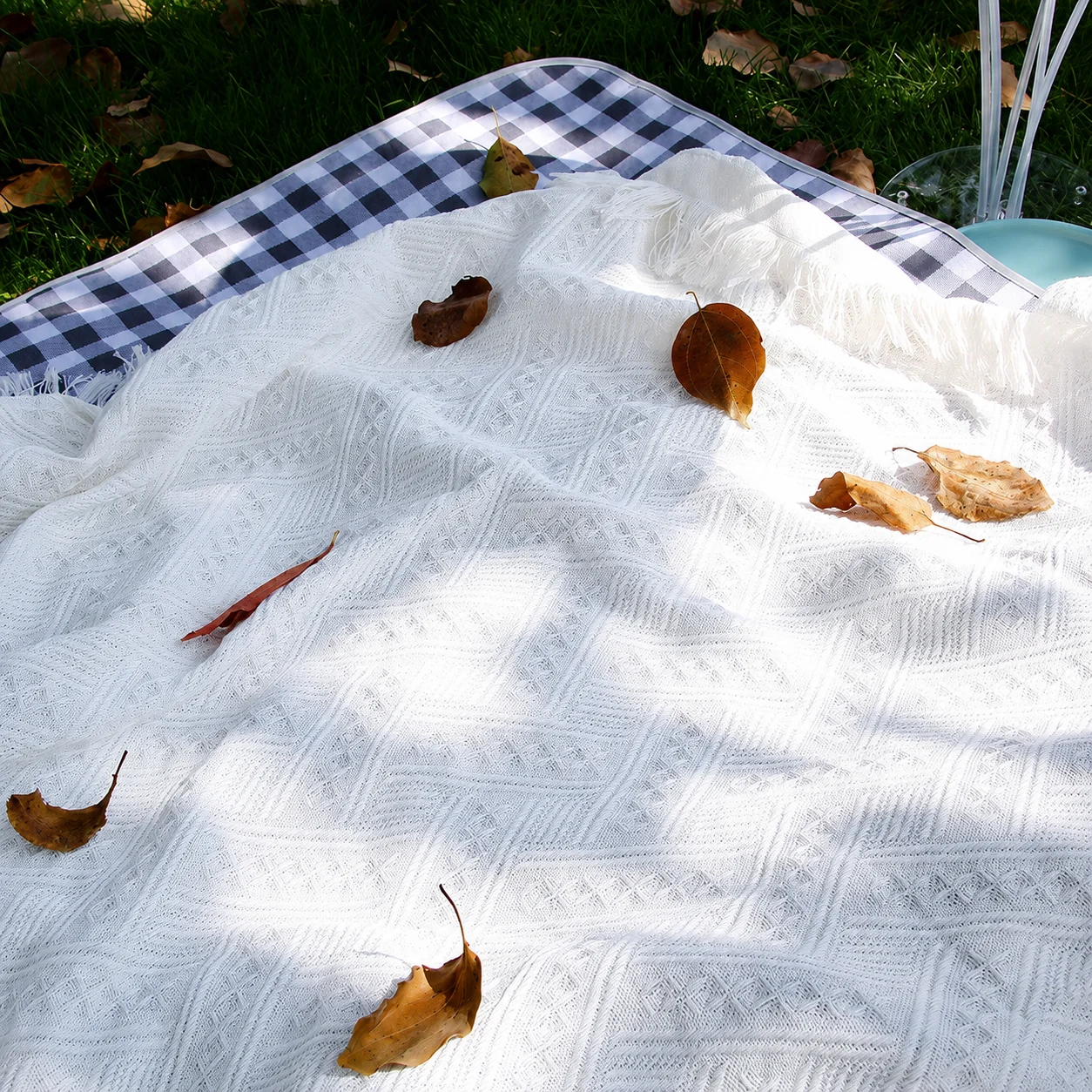 Boho Picnic Blanket Outdoor Ca - Boho Throw Blanket Fringe 评论和价格