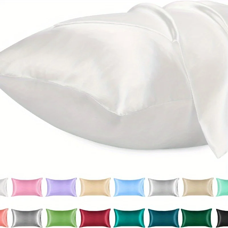 1PC Satin Pillowcase for Hair  - Satin Silk Pillowcase Hair Skin 评论和价格
