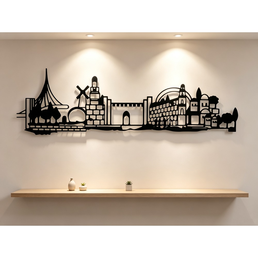 CIFBUY Metal Wall Art Jerusale - Home Decor 评论和价格