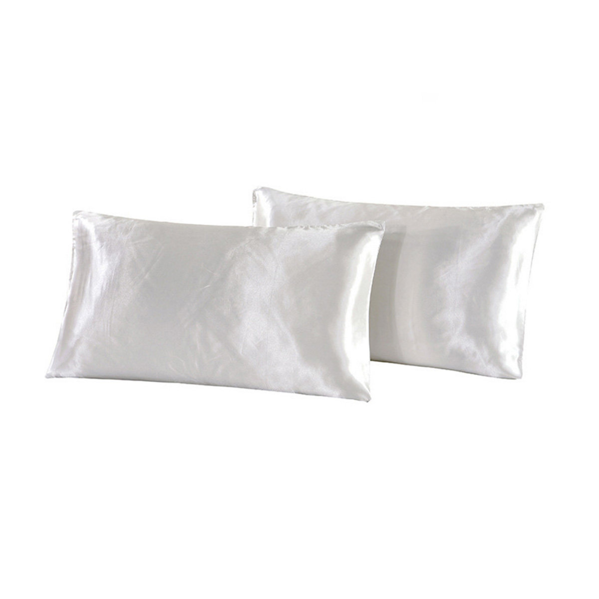 1 Pair Silky Silk Pillow Cover - Satin Silk Pillowcase Hair Skin 评论和价格