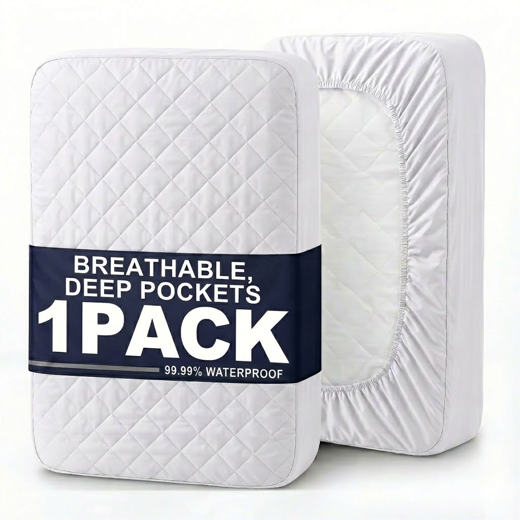 1pc Modern Soft Breathable Wat - Waterproof Mattress Protector Breathable 评论和价格