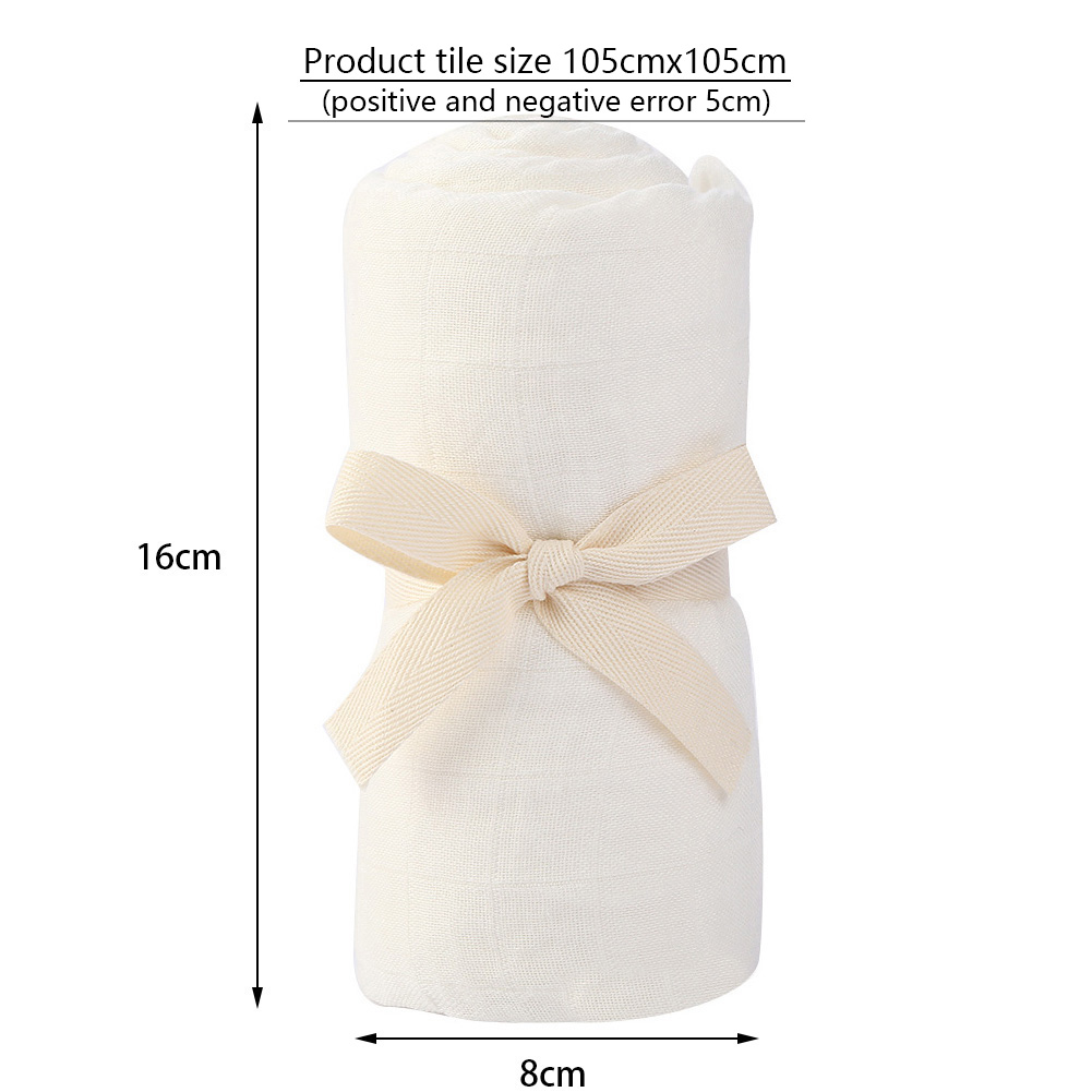 Solid Bamboo Cotton Baby Recei - Muslin Cotton Bedspread 评论和价格