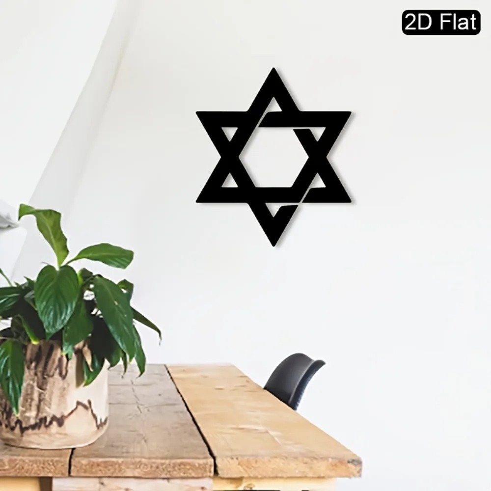 CIFBUY Iron Wall Art Star of D - Home Decor 评论和价格