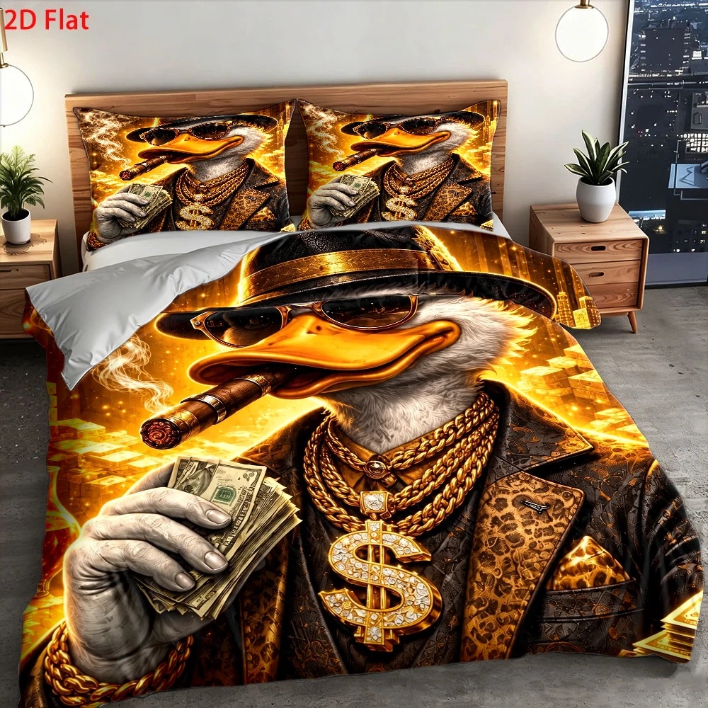 Wealthy Duck Theme Duvet Cover - Duvet Cover Sets With Zipper 评论和价格