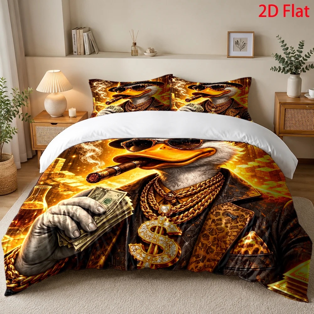 Wealthy Duck Theme Duvet Cover - Duvet Cover Sets With Zipper 评论和价格
