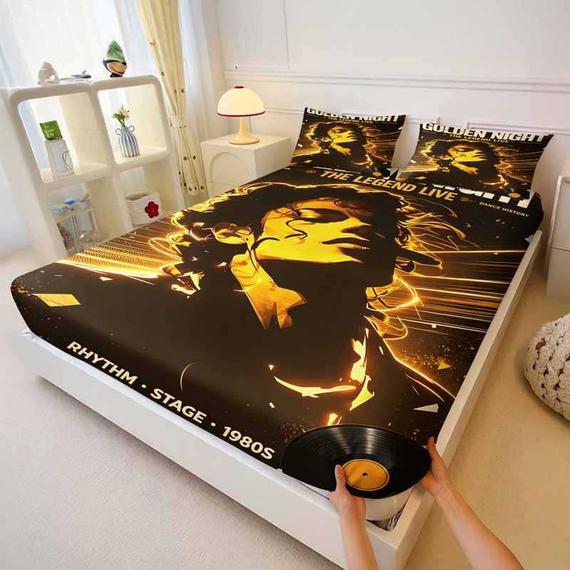 Pop Icon Michael Jackson Fitte - Fitted Bed Sheets Deep Pocket 评论和价格
