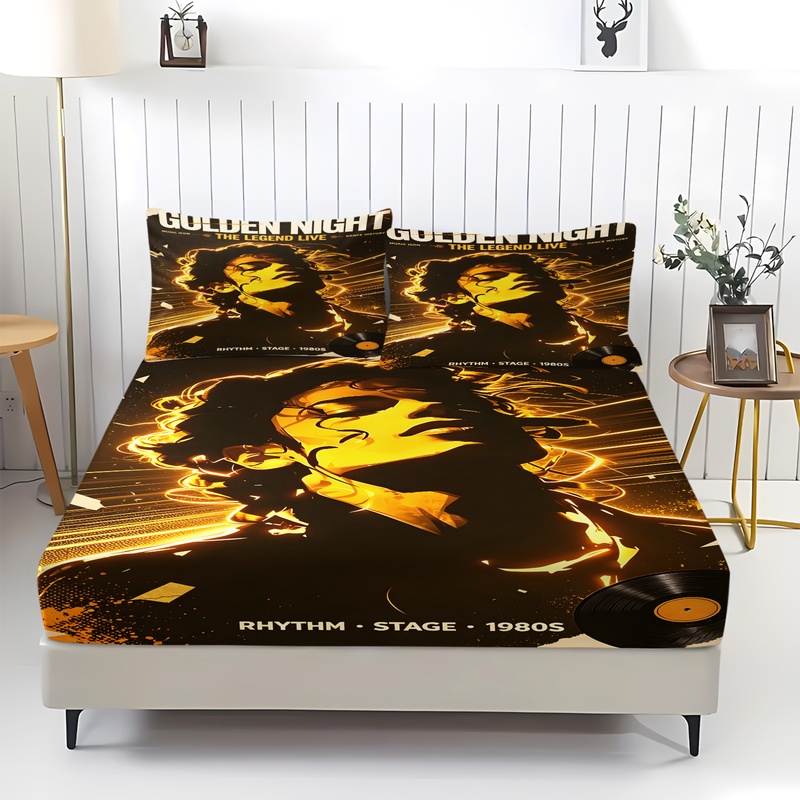Pop Icon Michael Jackson Fitte - Fitted Bed Sheets Deep Pocket 评论和价格
