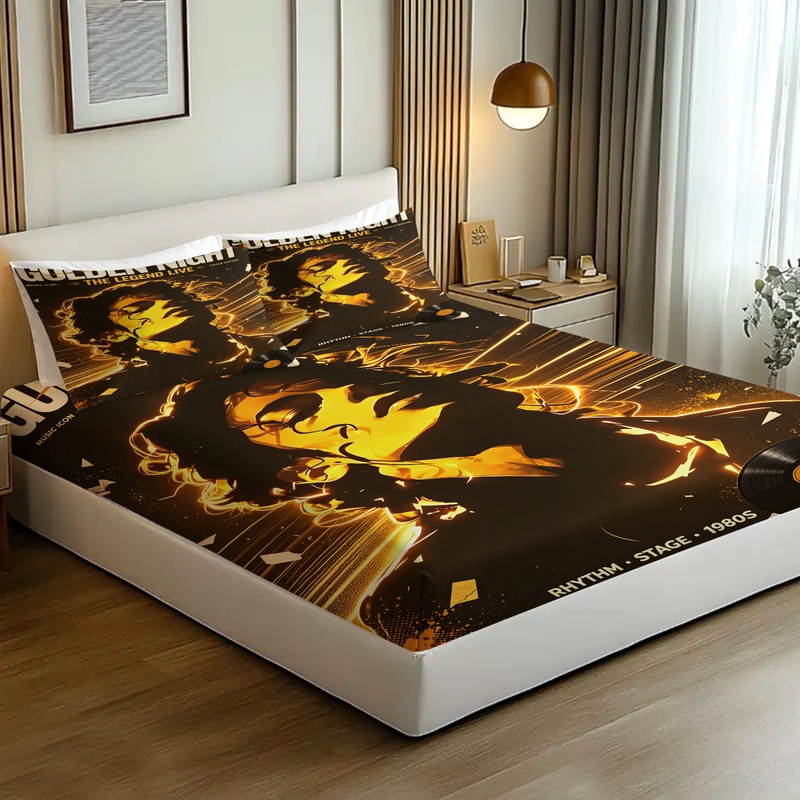 Pop Icon Michael Jackson Fitte - Fitted Bed Sheets Deep Pocket 评论和价格