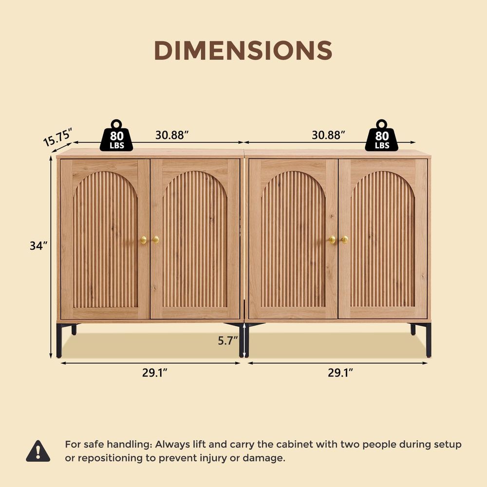 ern Buet Cabinet with Storage, - Storage & Organization 评论和价格