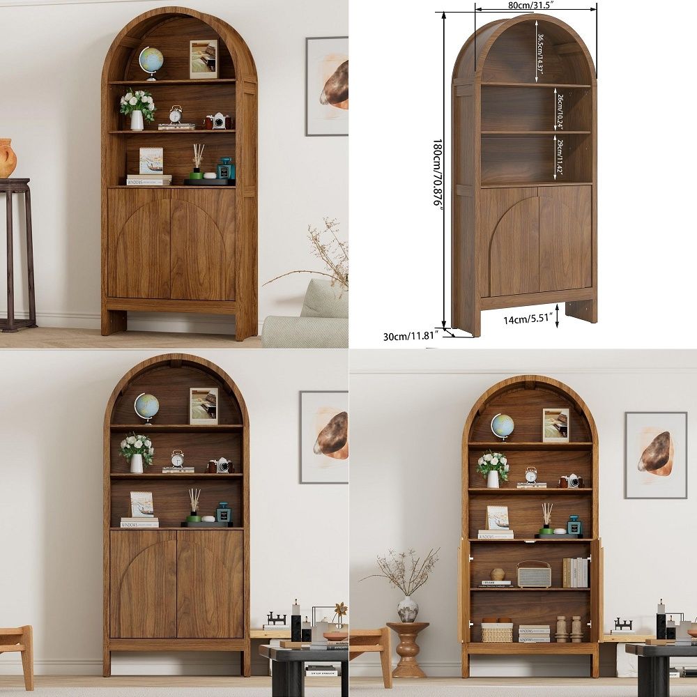 Century Arched Display Cabinet - Storage & Organization 评论和价格