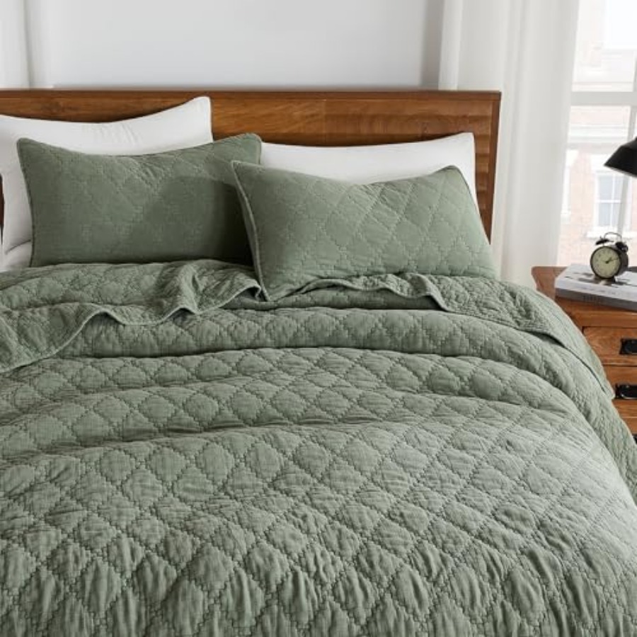 Size Quilt Set Muslin Cotton S - Muslin Cotton Bedspread 评论和价格