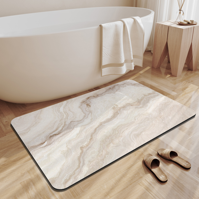 Diatomaceous Earth Bath Mat Ba - Quick Dry Diatomite Bath Mat 评论和价格