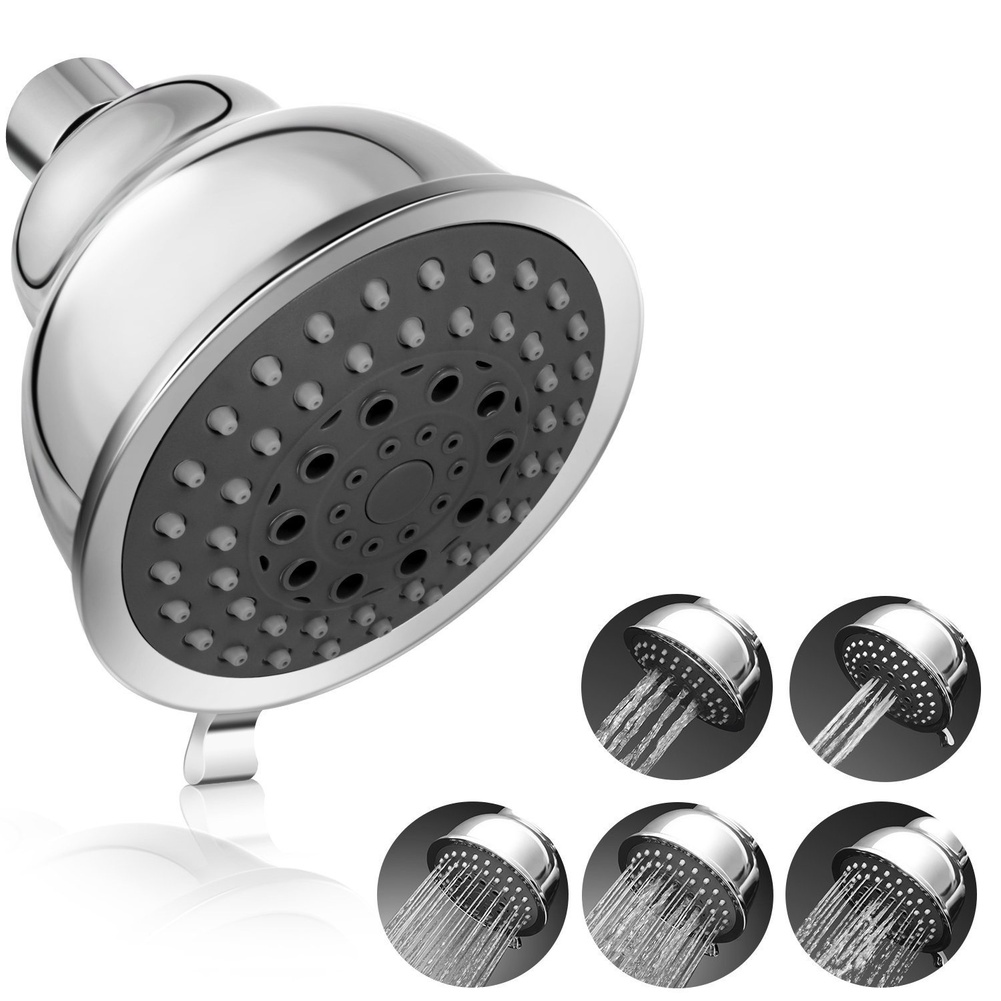 1pc Bathroom Shower Head 5 Gea - High Pressure Shower Head Handheld 评论和价格