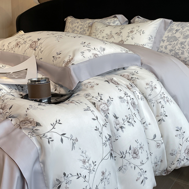 Luxury Digital Printing Flower - Aesthetic Floral Duvet Cover 评论和价格