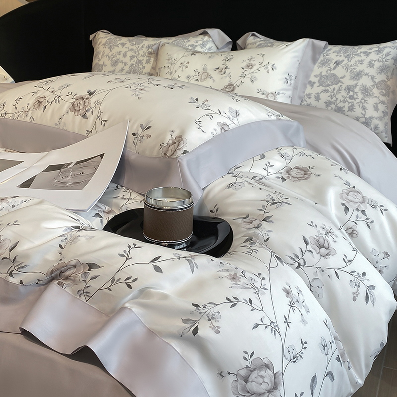 Luxury Digital Printing Flower - Aesthetic Floral Duvet Cover 评论和价格