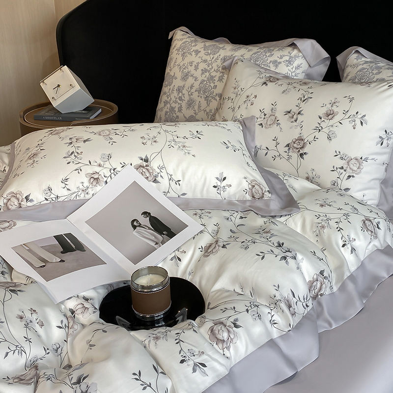 Luxury Digital Printing Flower - Aesthetic Floral Duvet Cover 评论和价格