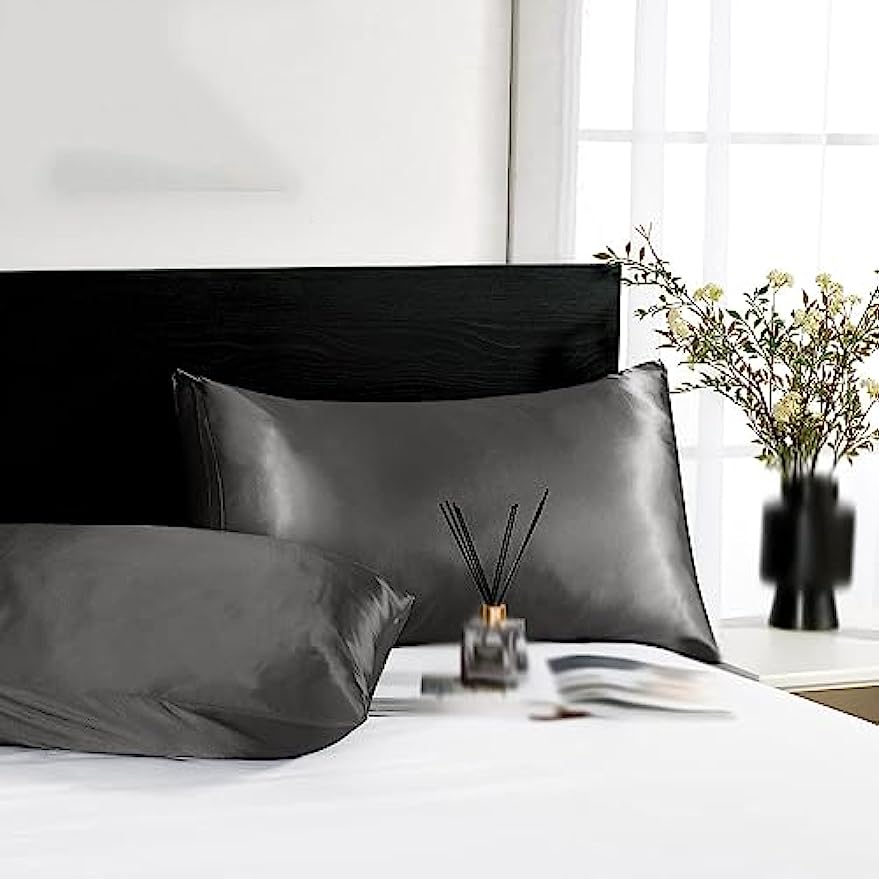 2pcs Satin Silk Pillowcase for - Satin Silk Pillowcase Hair Skin 评论和价格
