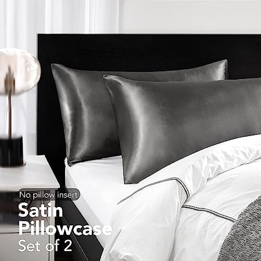 2pcs Satin Silk Pillowcase for - Satin Silk Pillowcase Hair Skin 评论和价格